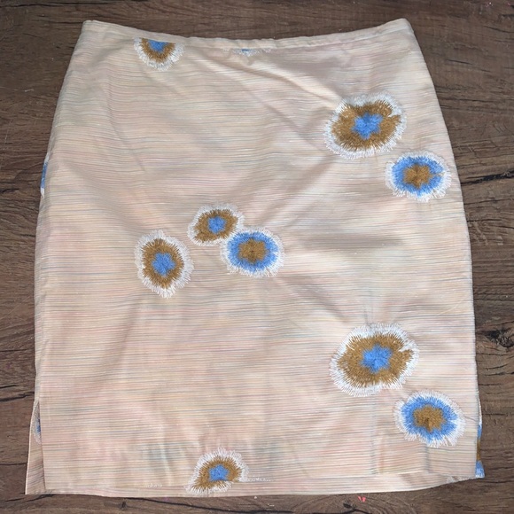 TOCCA Dandelions Silk Blend Skirt - Size 8 - Picture 1 of 6